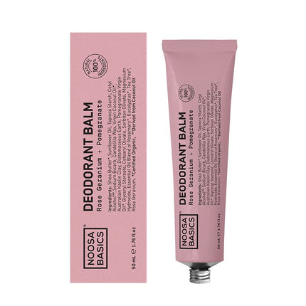 Noosa Basics Deodorant Balm Rose Geranium and Pomegranate for Sensitive Skin 50ml