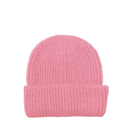 Wicked Sista Chic Wool Blend Beanie in Peony Pink
