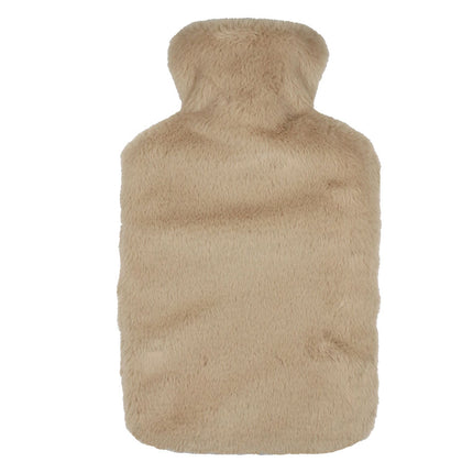 Wicked Sista Faux Fur Hot Water Bottle With Cover Latte