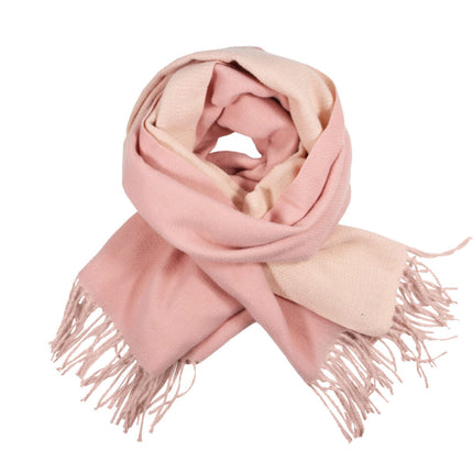 Wicked Sista Two Tone Scarf in Soft Pink