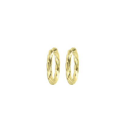 Wicked Sista Gold Everyday Textured Huggie Hoops