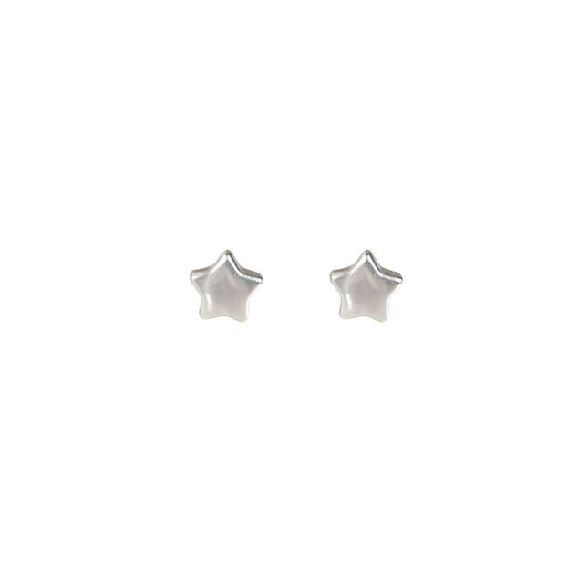 Wicked Sista Silver Petite Star Stud Earrings