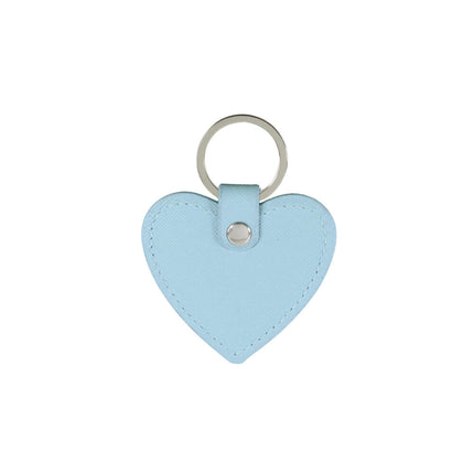Wicked Sista Heart Shaped Keyring Pale Blue and Silver