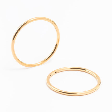 Wicked Sista Surgical Steel Sleeper Earrings Gold 14MM