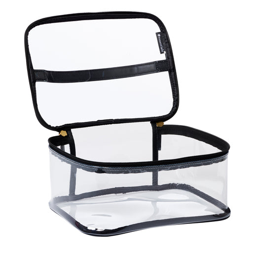 Priceline Medium Transparent Train Case Black