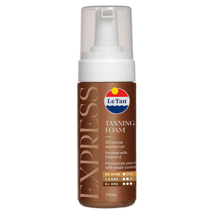 Le Tan Express Tanning Foam for a Natural Golden Glow 110ML