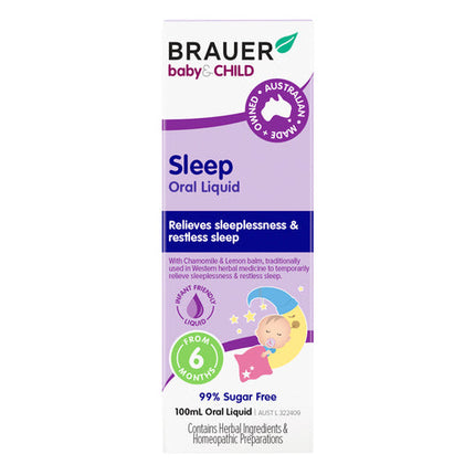 Brauer Baby and Child Sleep Liquid for Restlessness and Sleeplessness 100mL