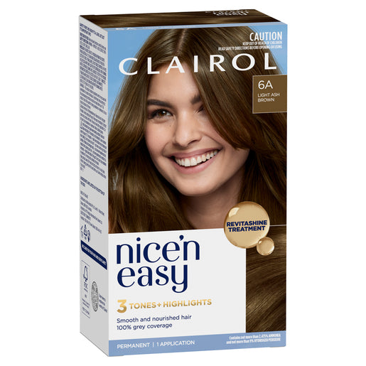 Clairol Nice N Easy Permanent Hair Colour 6A Natural Light Ash Brown 1 PC