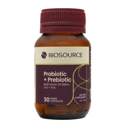Biosource Probiotic + Prebiotic 30 Capsules
