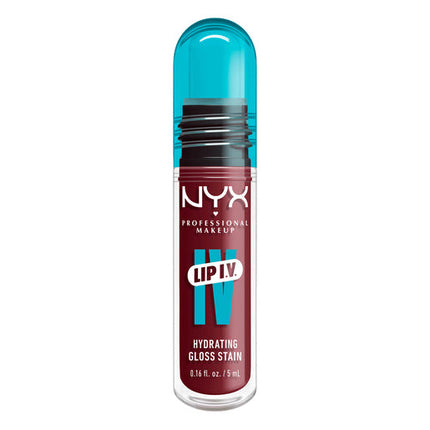 Nyx Professional Makeup Lip I.V. Hydrating Lip Gloss Stain Drippin' in Rose 5ml