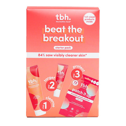 Tbh Skincare Beat The Breakout Starter Pack 3 Piece Set