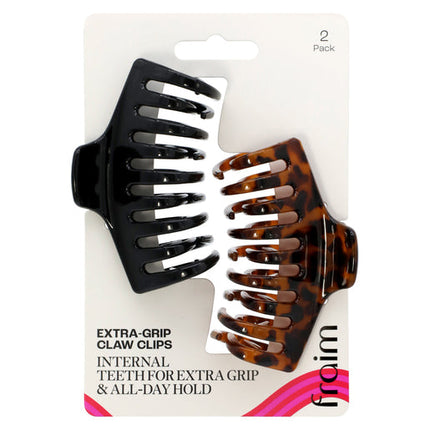 Fraim Extra Grip Claw Clips for a Secure All Day Hold 2 PCS
