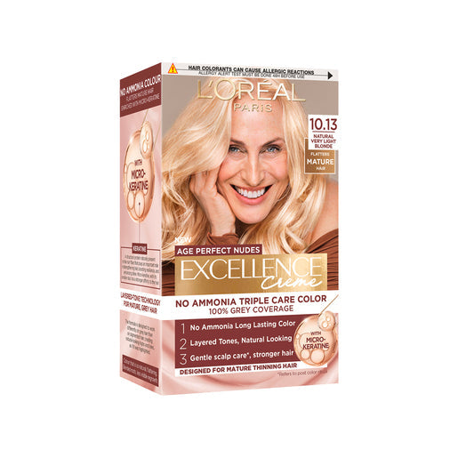 Loreal Excellence Creme Age Perfect Nudes 10.13 Very Light Blonde