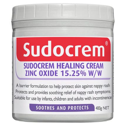 Sudocrem Healing Cream for Nappy Rash Eczema and Burns 400g