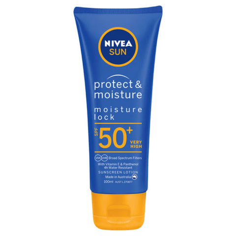Nivea Sun Protect and Moisture Moisture Lock SPF50 Plus Sunscreen Lotion 100ML