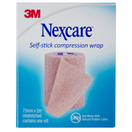 Nexcare Self Stick Compression Wrap 75Mm Unstretched