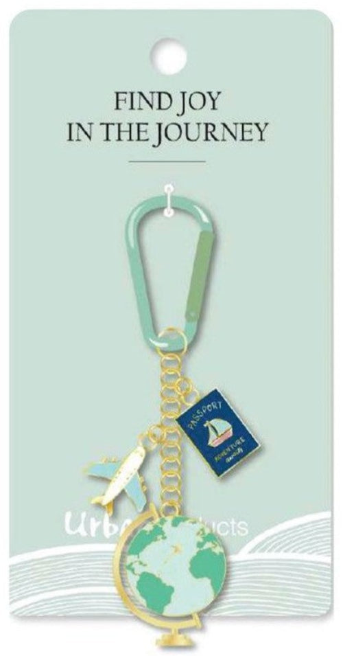 Urban Products Travel with Carabiner Decorative Keyring
