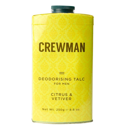 Crewman Men's Talc Powder Citrus and Vetiver 250G