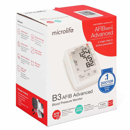 Microlife Able B3 AFIB Advanced Upper Arm Blood Pressure Monitor with Atrial Fibrillation Detection
