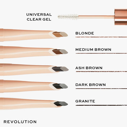 Revolution Beauty Fluffy Brow Duo Ash Brown 2.6G