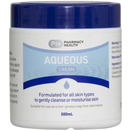 Pharmacy Health Aqueous Cream 500ML