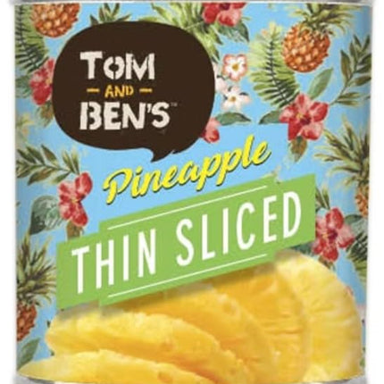 Tom And Bens Pineapple Thin Slices L Syrup 3KG