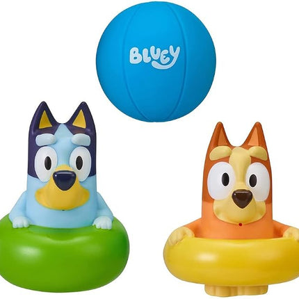 Bluey Bath Squirter Toys With Bingo And Beach Ball 3 Pack