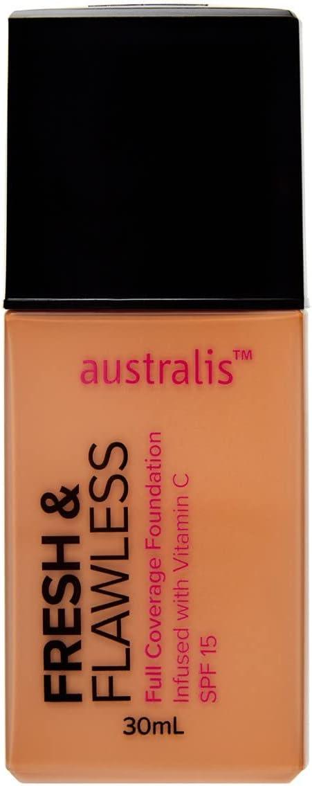 Australis Fresh & Flawless Full Coverage Foundation - Sunkissed - OhYouLuckyDuck.com.au