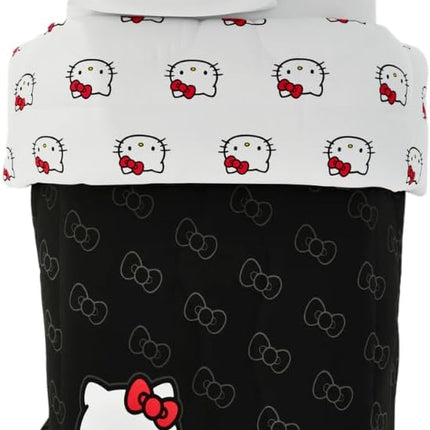 Franco Hello Kitty Super Soft Microfiber Reversible Comforter Bedding Set Twin Official Licensed Product