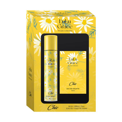 Lulu Grace Chic EDT 10ML  and Body Spray 75ML Set