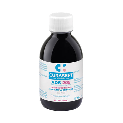 Curasept Ads 205 Anti Plaque Mouth Rinse with 0.05 Percent Chlorhexidine 200ML
