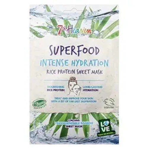 7th Heaven Superfood Nourishing Rice Protein Bamboo Sheet Mask