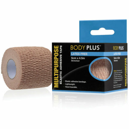 Body Plus Multipurpose Elastic Adhesive Tape 5cm X 4.5m - OhYouLuckyDuck.com.au