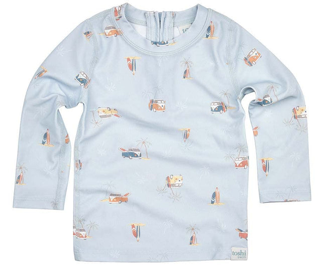 Toshi Long Sleeve Swim Rashie Beach Bums Size 1
