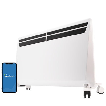 Ausclimate 1500W Smart Inverter Metal Panel Heater White