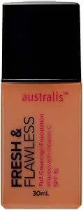 Australis Fresh & Flawless Full Coverage Foundation - Caramel - OhYouLuckyDuck.com.au