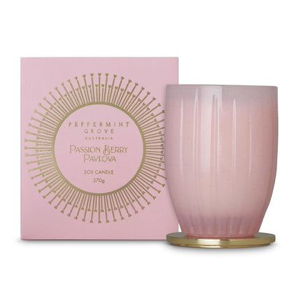 Peppermint Grove Australia Passion Berry Pavlova Soy Candle 370G