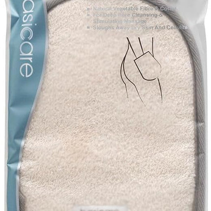Basic Care Loofah Mitt Flax Basic Care Exfoliating Shower Skin Care Body Scrub