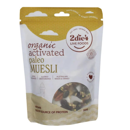 2Die4 Live Foods Organic Activated Paleo Muesli 300G