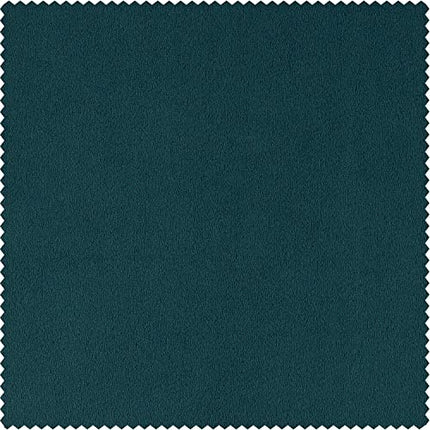 HPD Half Price Drapes Signature Velvet Blackout Curtains 100 X 84CM Blackforest Green