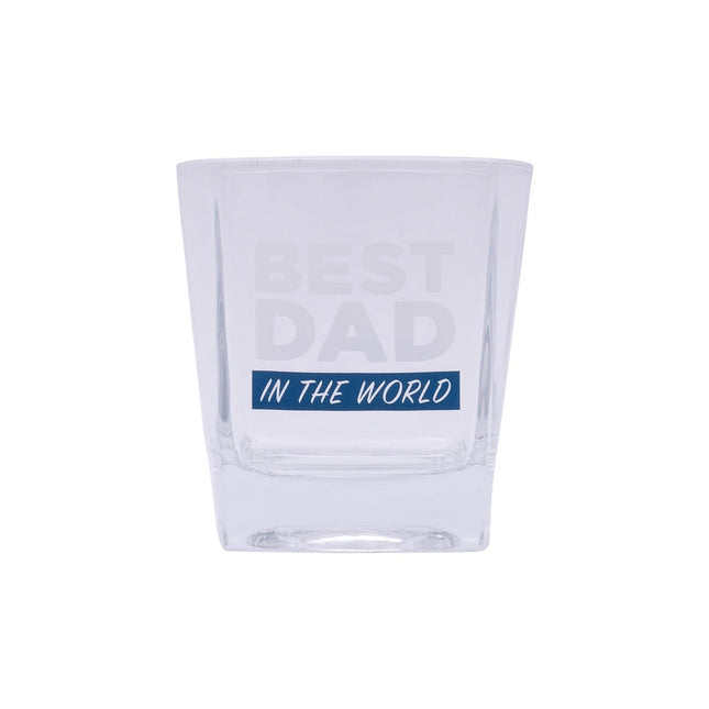 Splosh Best Dad Whisky Glass for Fathers Day Gift Boxed Tumbler 395ML