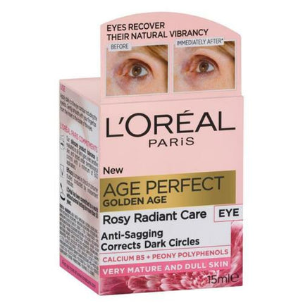 L'Oréal Age Perfect Golden Age Rosy Eye Cream 15Ml - OhYouLuckyDuck.com.au