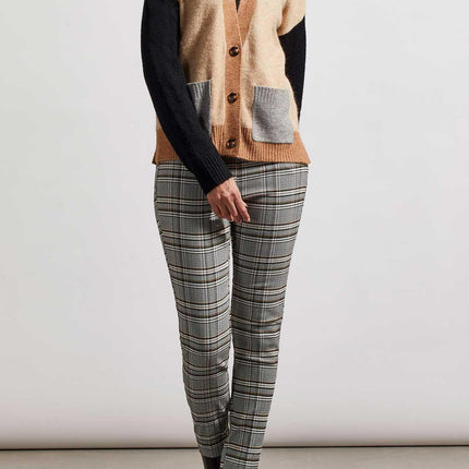 Tribal Pull On Ankle Pants Black