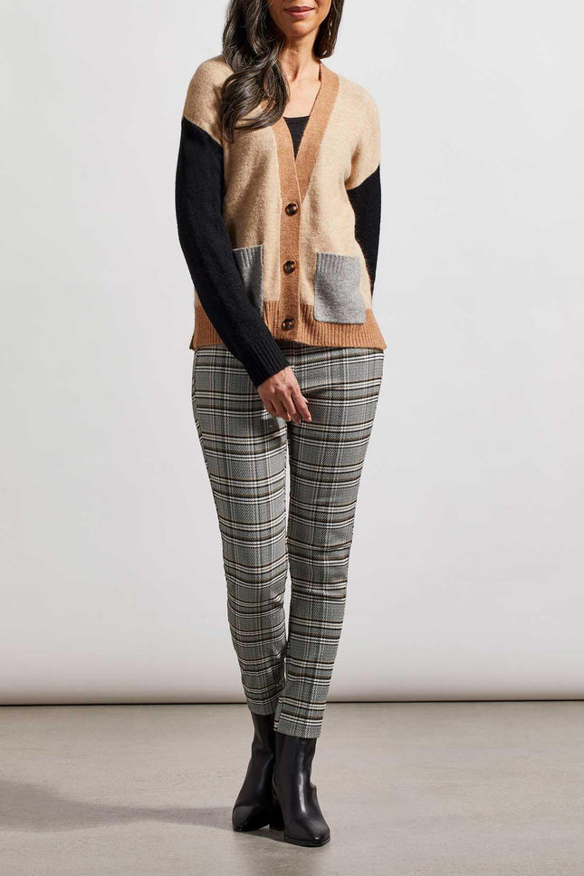 Tribal Pull On Ankle Pants Black