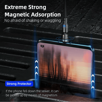 540 Degree Rotation 3-in-1 Magnetic Charging Cable (2m) - OhYouLuckyDuck.com.au
