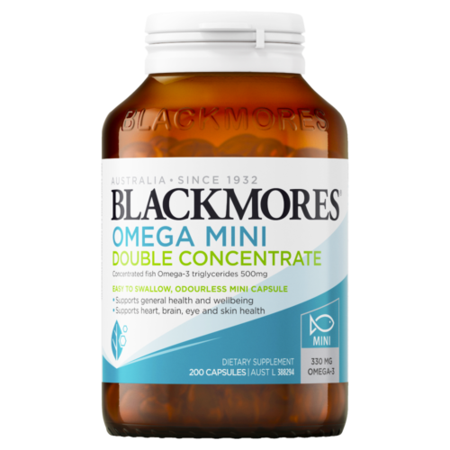 Blackmores Omega Double Concentrate Fish Oil 200 Capsules - OhYouLuckyDuck.com.au