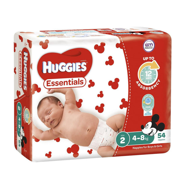 Huggies Essential Stage 2 Infant - 54 Pack - OhYouLuckyDuck.com.au