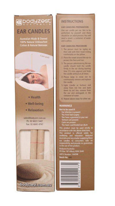 Bodyzest Ear Candles 1 Pair - OhYouLuckyDuck.com.au