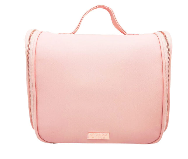 Wicked Sista Premium Blush Hanging Toiletry Travel Bag with Hook