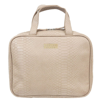 Wicked Sista Moc Croc Natural Large Hold All Cosmetic Bag